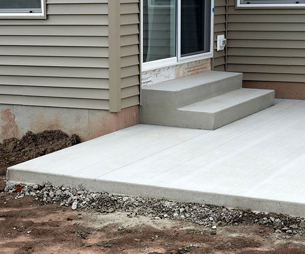 New Home House Construction Concrete Cement Foundation Patio Builders Smooth