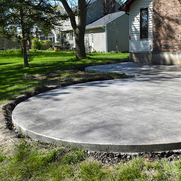 New Home House Patio Construction Concrete Cement Foundation Builders Smooth Surface